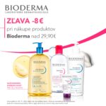 Najvhodnejší čas na doplnenie Bioderma zásob. Využite 8 € zľavu na nákup, ktorá platí na celé portfólio Bioderma produktov.